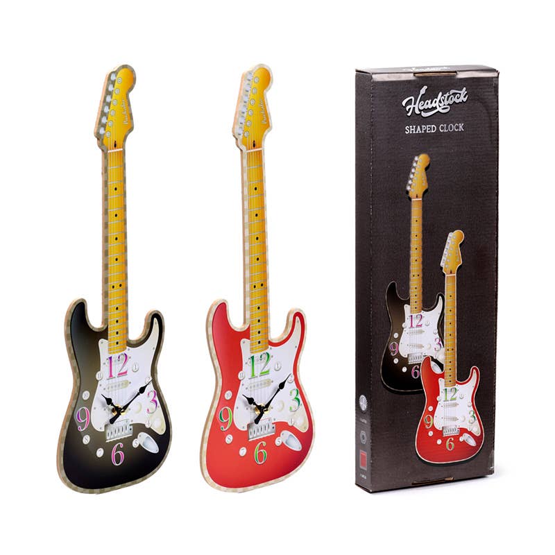 Guitar Shaped Picture Clock