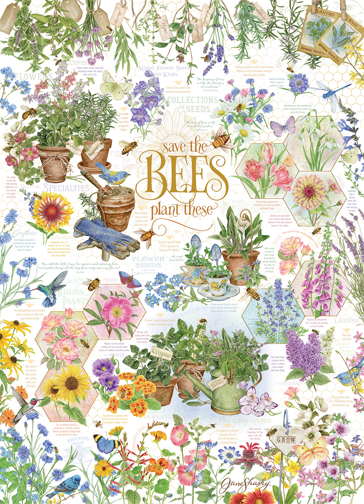 Save the Bees 1000 Piece Cobble Hill Puzzle + Poster
