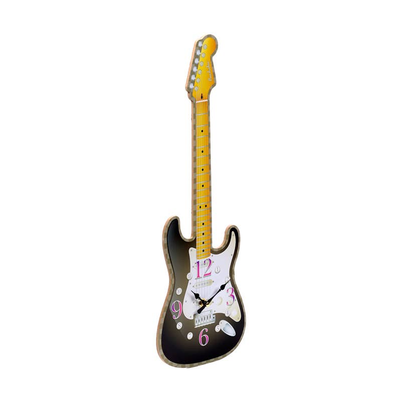 Guitar Shaped Picture Clock