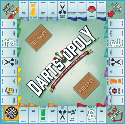 Darts Opoly Board Game
