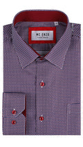 Patterned shirt comfort fit - Burgundy