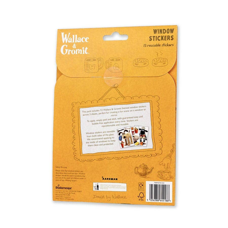 Wallace & Gromit Window Stickers