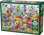 Butterfly Garden 1000 Piece Cobble Hill Puzzle + Poster