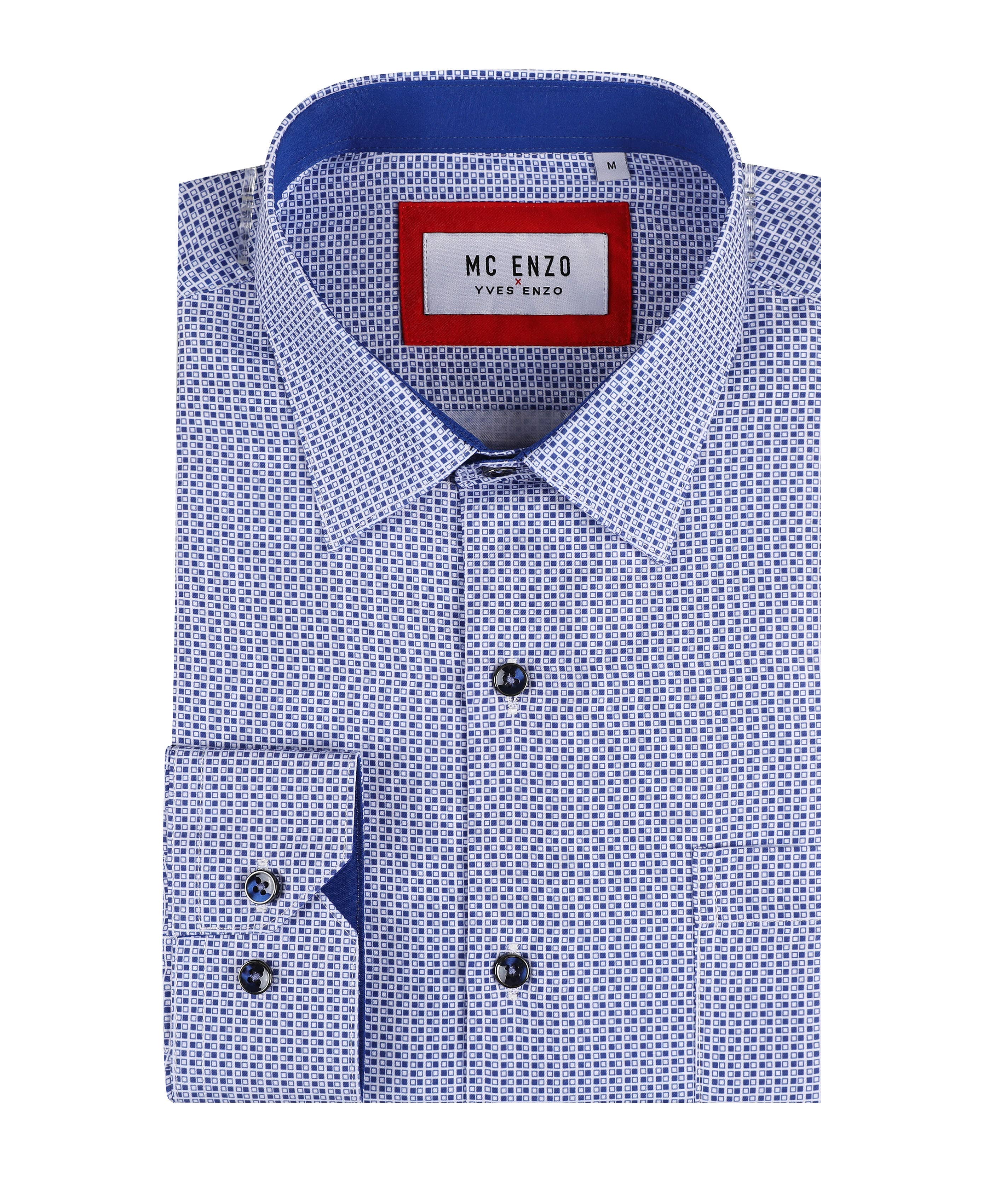 Patterned shirt comfort fit - Black
