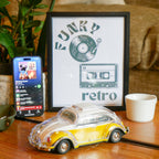 RETRO CLASSIC CAR SPEAKER - Bluetooth Speaker & FM Radio