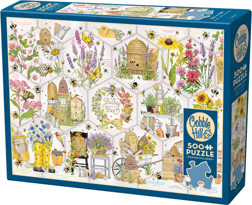 Busy as a Bee 500 Piece Cobble Hill Puzzle + Poster