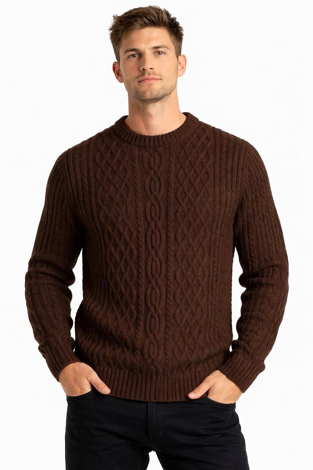 Arran Jumper : Brown: Medium