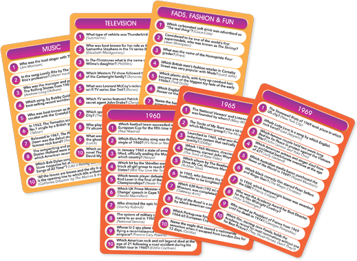 Top Trivia Decades 60s - 1000 questions