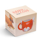 Highland Coo Cow Head Ceramic Shaped Mug