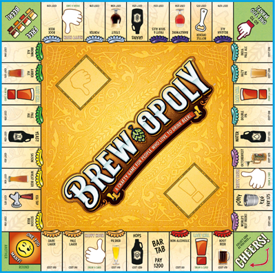 Brew Opoly - A Crafty Game for People Who Love To Drink Beer