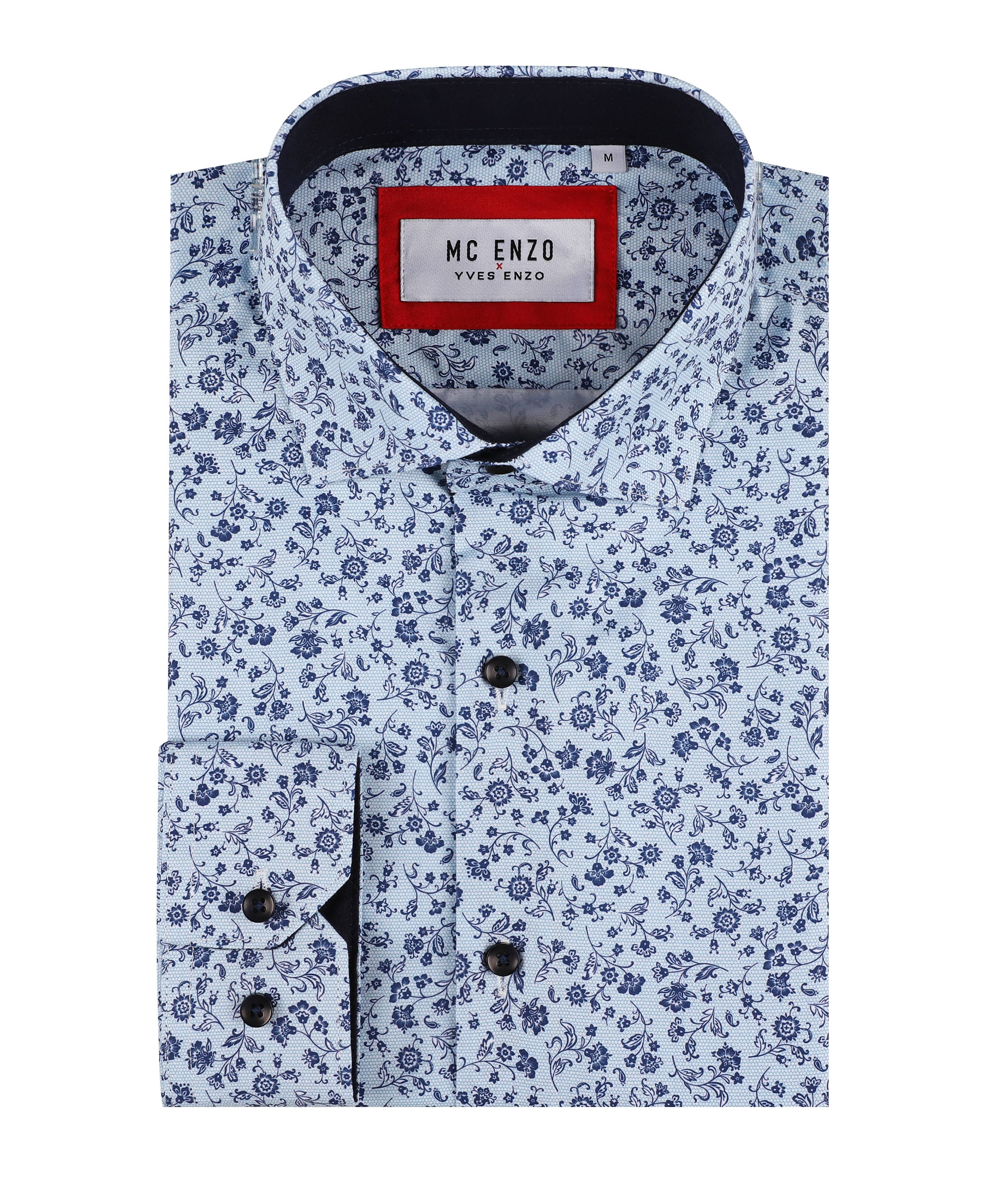 Patterned shirt comfort fit - Blue