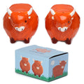 Highland Coo Cow Ceramic Salt and Pepper Set
