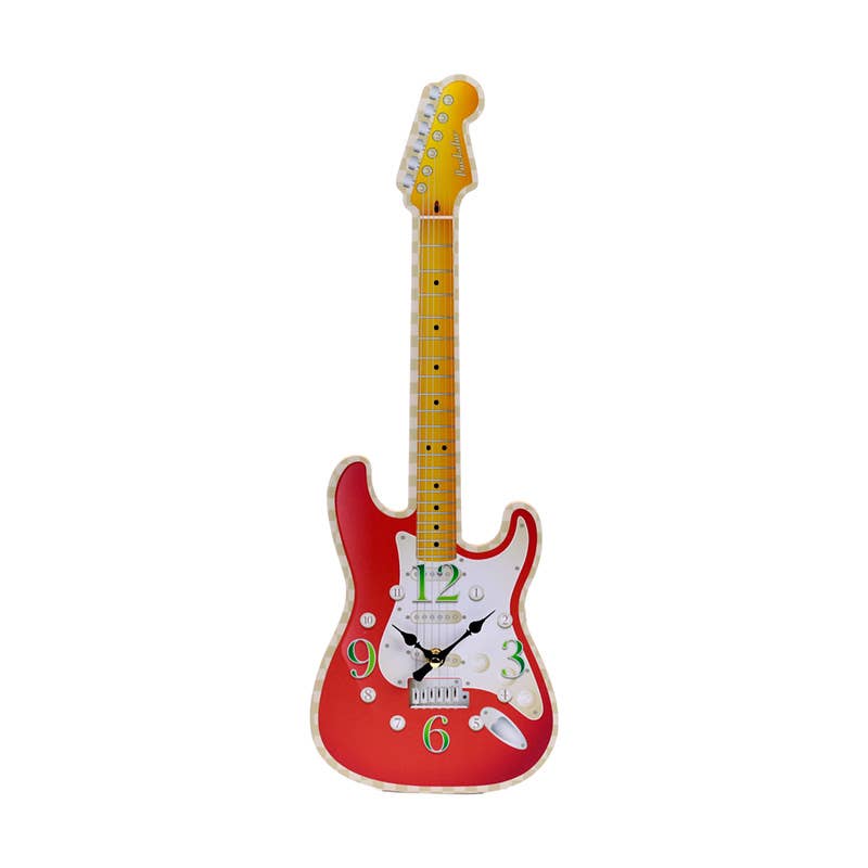 Guitar Shaped Picture Clock