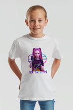 Kids K-Pop Mira Six Seven Graphic Printed T-Shirt