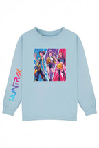 Kids K-Pop Inspired Girl Trio Printed Sweatshirt