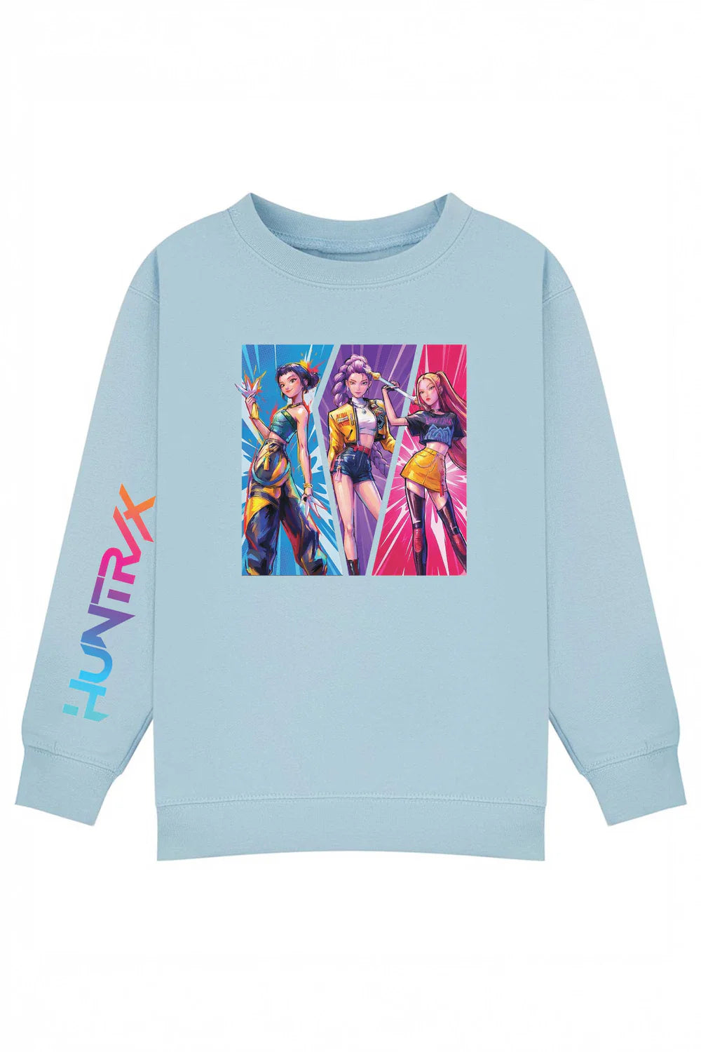 Kids K-Pop Inspired Girl Trio Printed Sweatshirt  - PREORDER ITEM ONLY