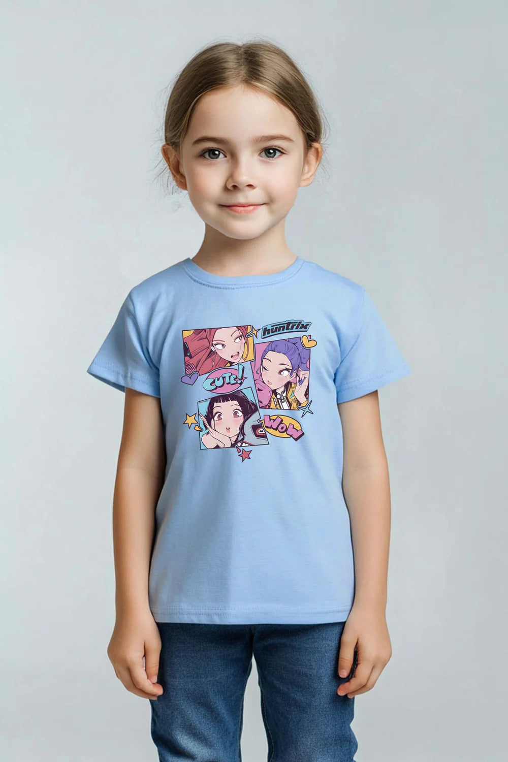 Kids Cute K-Pop Anime Graphic T- Shirt - PREORDER ITEM ONLY