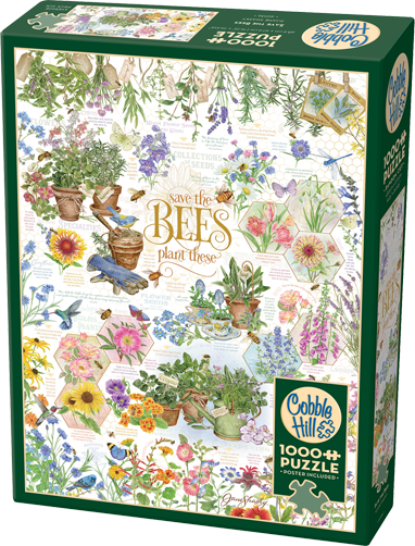 Save the Bees 1000 Piece Cobble Hill Puzzle + Poster