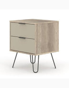Cabus 2 drawer bedside cabinet