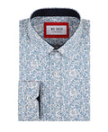 Patterned shirt comfort fit - White