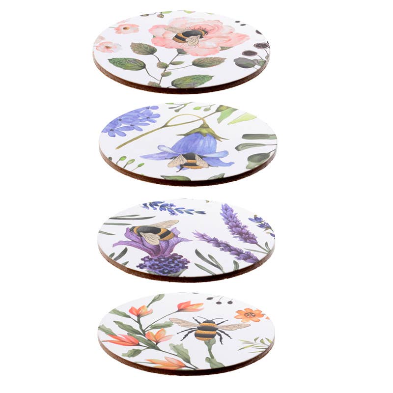 The Nectar Meadows Set of 4 Cork Coasters