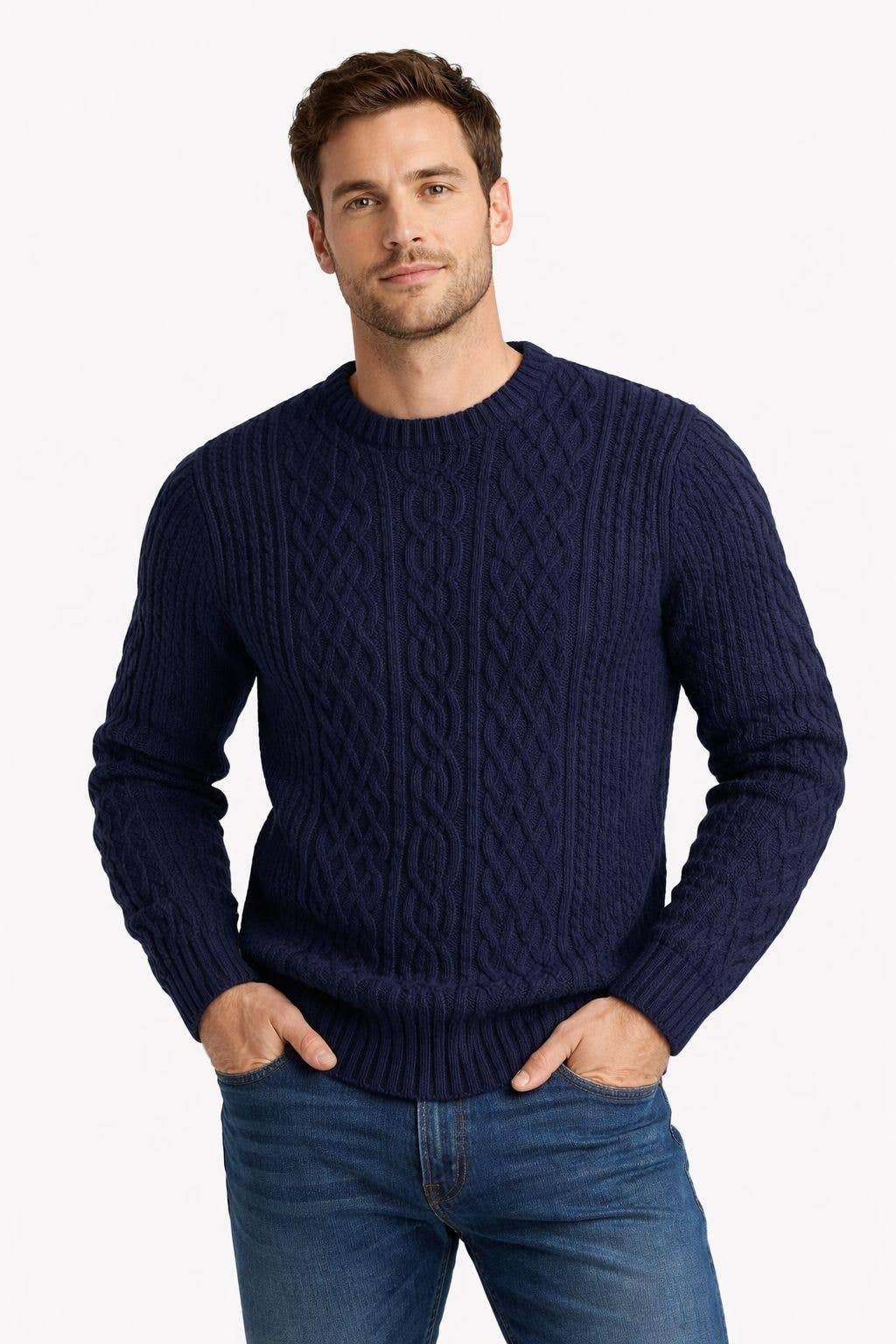 Arran Jumper : Navy: Medium