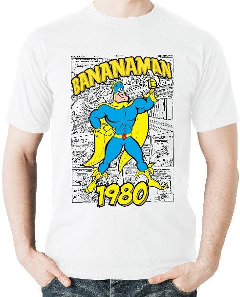 Retro Bananaman mens t-shirt