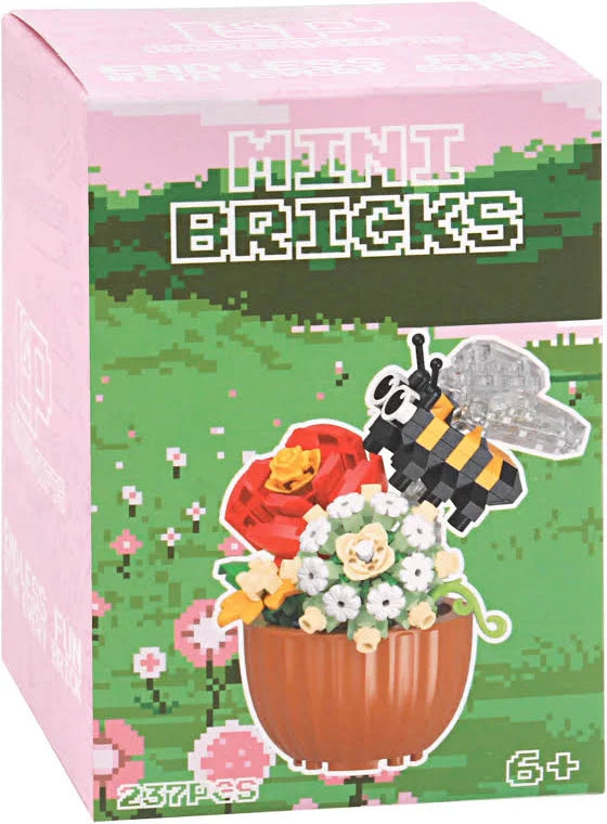 Mini bricks with butterfly or bee