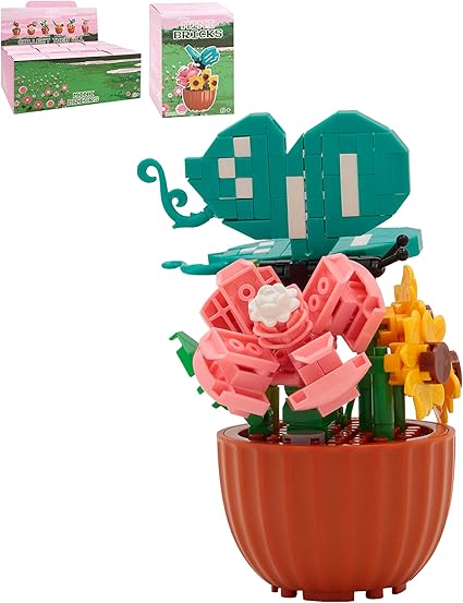 Mini bricks with butterfly or bee