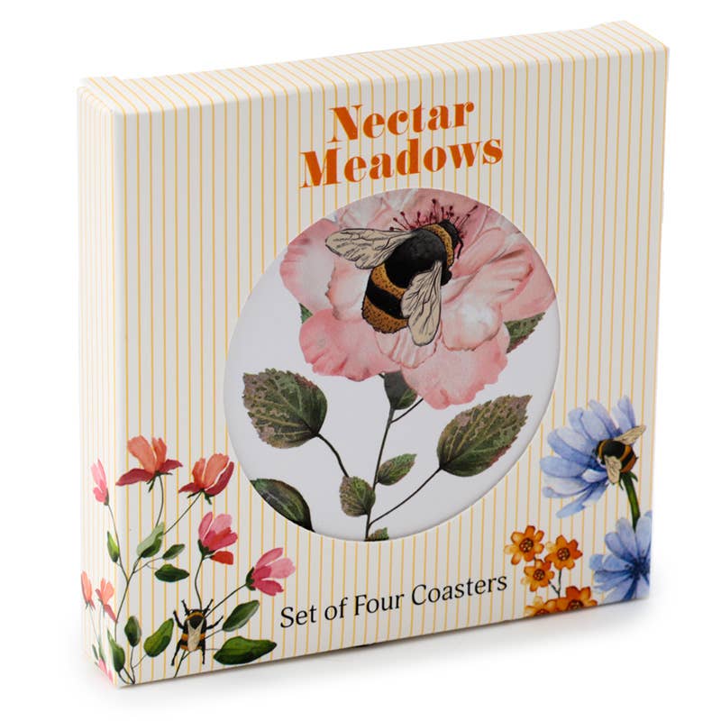 The Nectar Meadows Set of 4 Cork Coasters