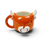 Highland Coo Cow Head Ceramic Shaped Mug