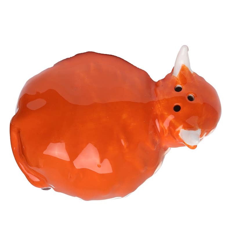 Highland Coo Cow Ceramic Salt and Pepper Set