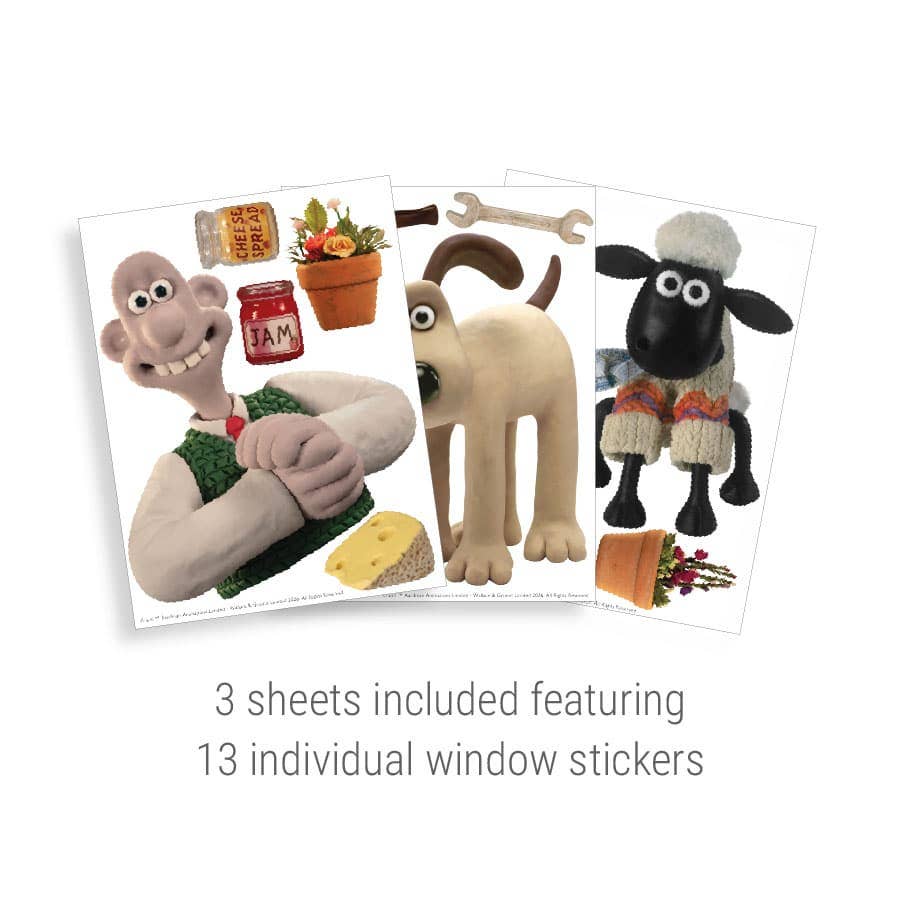 Wallace & Gromit Window Stickers