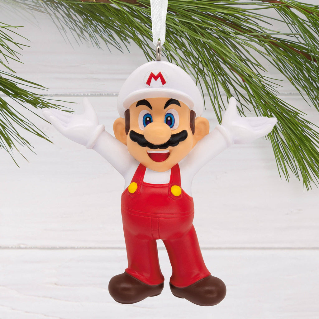 Collectable Super Mario - Red & White Fireball Ornament