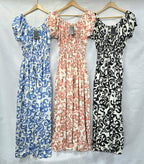 Mosaic Bardot Maxi Dress