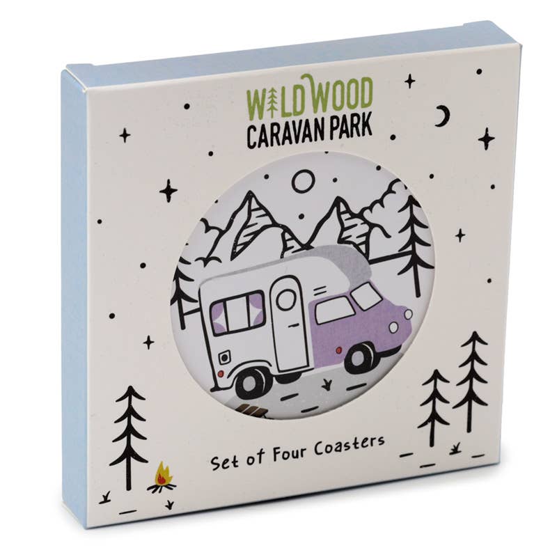 Wildwood Caravan Set of 4 Cork Coasters