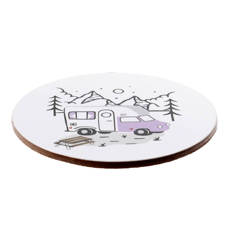 Wildwood Caravan Set of 4 Cork Coasters