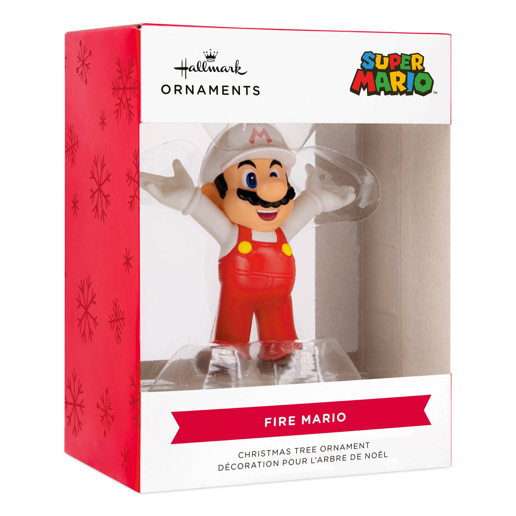 Collectable Super Mario - Red & White Fireball Ornament