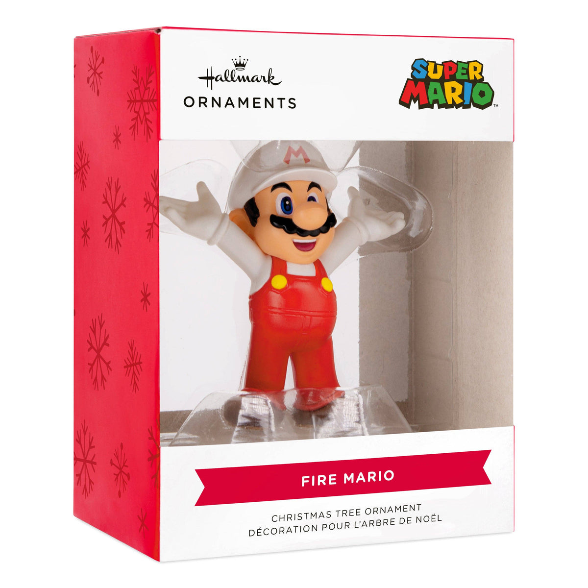 Collectable Super Mario - Red & White Fireball Ornament