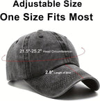 Unisex Black Baseball Cap - One Size