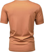 Mens Short-Sleeved Henley Shirt