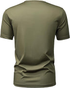 Mens Short-Sleeved Henley Shirt